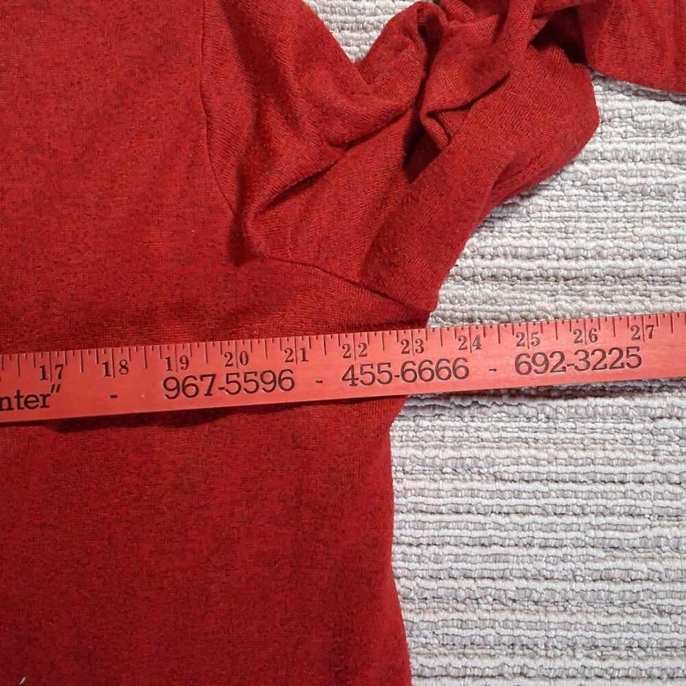 White Stag 2X 18W/20W Red Cardigan Floral 2-Piece Faux Set Mock Top Plus Size - Picture 5 of 16